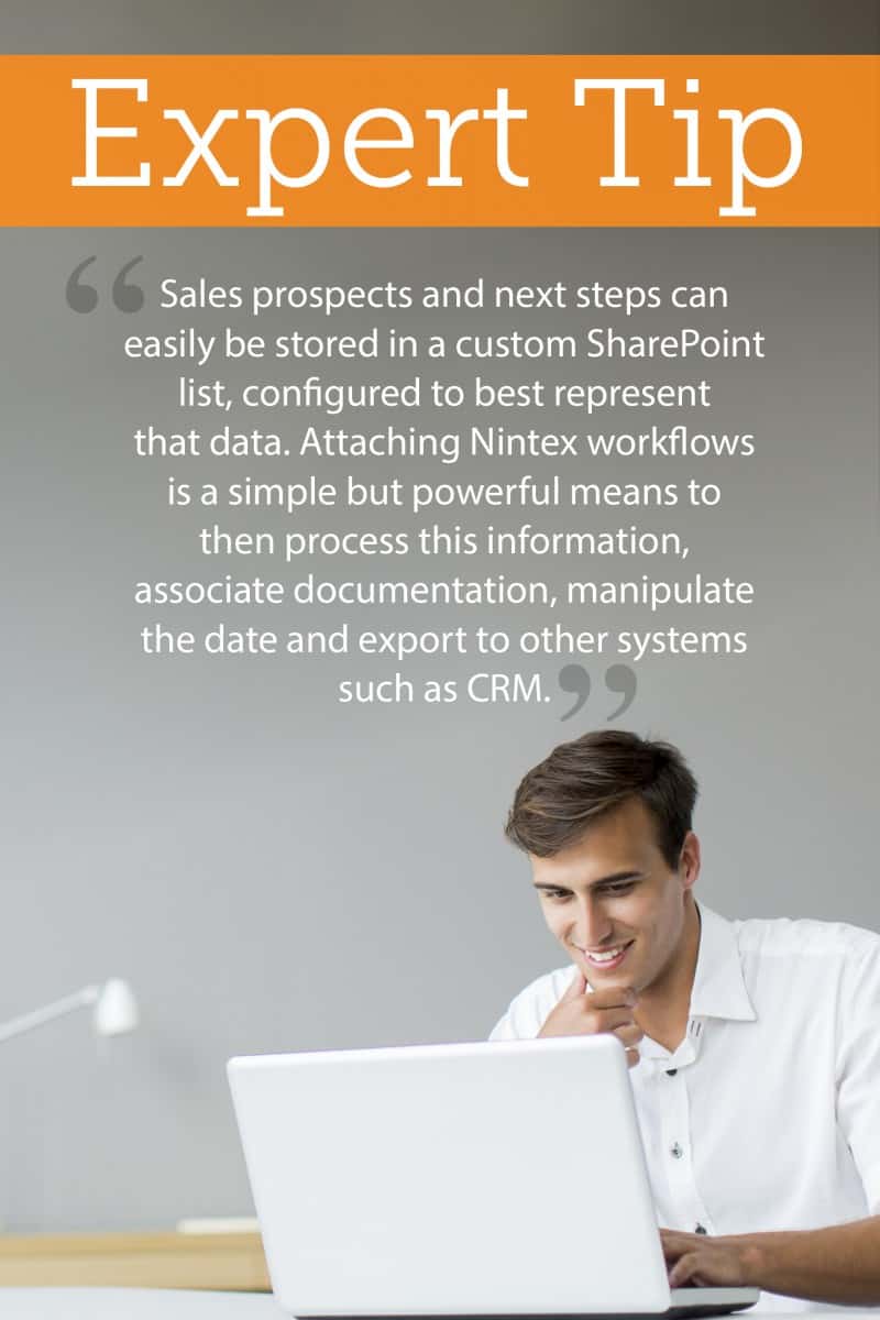 Expert Mike McRitchie offers an expert tip for improving sales processes with workflow.