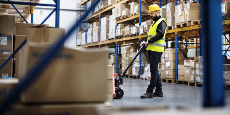 Picture of man in warehouse