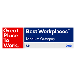 icon of best workplaces in medium category UK 2018