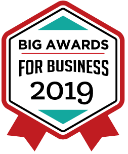 Badge of big awards for business 2019