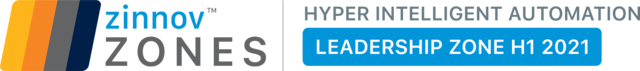 Icon of hyper intelligent automation leadership zone 2021