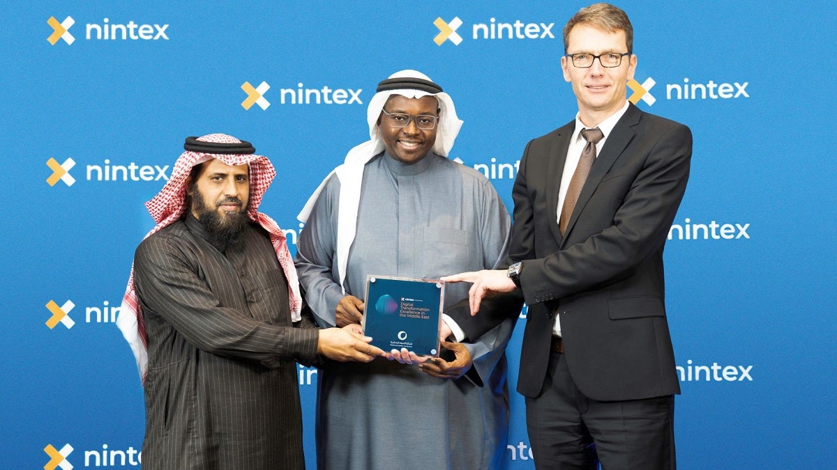 The National Water Company, Nintex Middle East Digital Transformation recognition