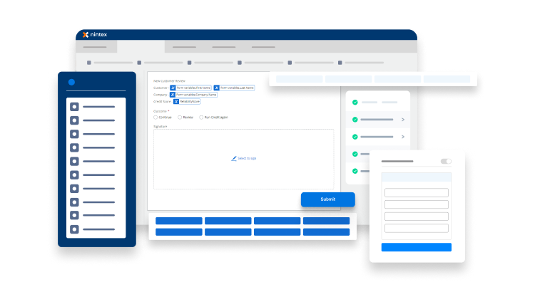 enterprise form automation software - header screen