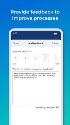 The Nintex Promapp mobile app makes it easy to suggest process improvements, driving a process excellence culture across all team