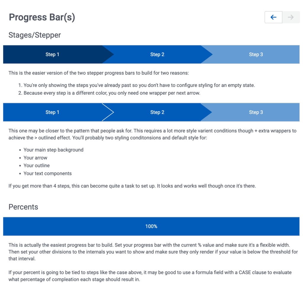 Image of Nintex Apps' custom process bar UI