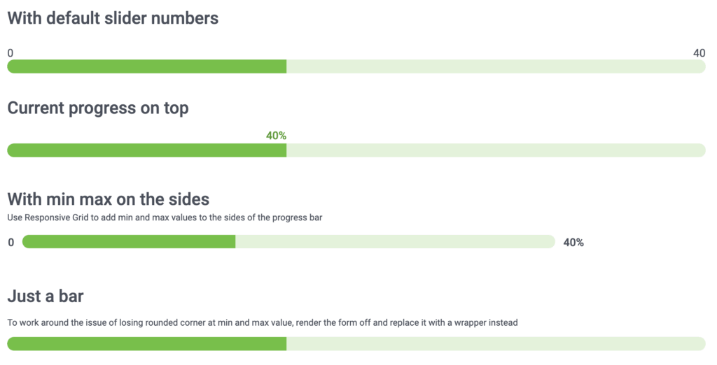 Image of Nintex slider progress bar UI