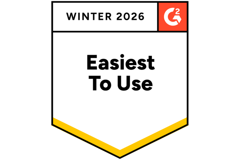 G2 Easiest-To-Use Winter 2026 badge