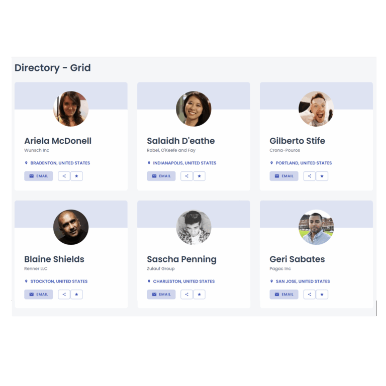 Nintex Apps demo - directory grid